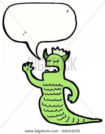 kreslený mluvící moře tvor merman