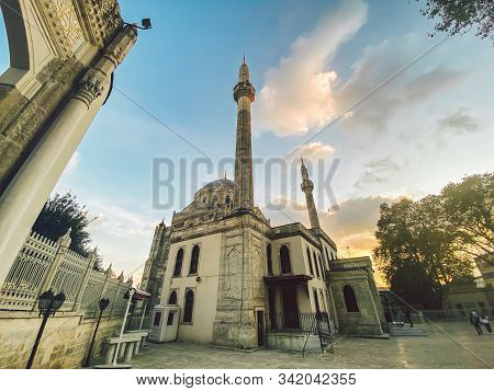 Pertevniyal Valide Sultan Mosque, Istanbul, Turkey. Ottoman Imperial Mosque In Istanbul. Aksaray Val