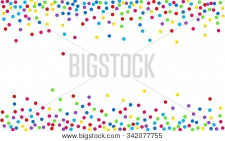 Orange Shine Top Design. Effect Dot Texture. Fun Background. Green Polka Carnaval Design. Rain Carni