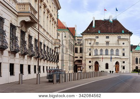 Austrian Federal Chancellery Bundeskanzleramt In Vienna In Austria