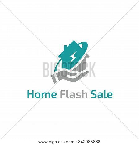 Home Flash Sale Logo Design Template Unique