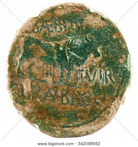 Ancient Roman Copper Coin. As Of Emperor Augustus. Coined In Calagurris. Reverse.