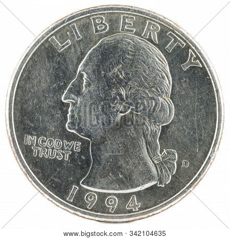 United States Coin. Quarter Dollar 1994 D. Obverse.