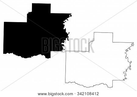 White County, Arkansas (u.s. County, United States Of America,usa, U.s., Us) Map Vector Illustration