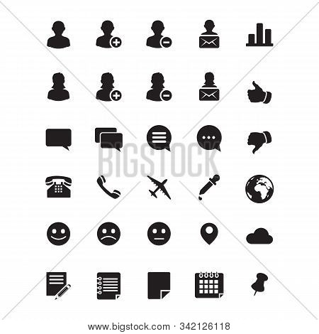 Web Icon Set. Easy To Edit Vector Image.