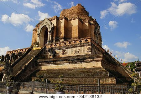 View At Wat Chedi Luang, Chiang Mai, Thailand