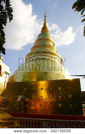 Wat Phra Singh Woramahawihan In Chiang Mai, Thailand