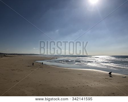 The Beach Of Costa Da Caparica, Portugal