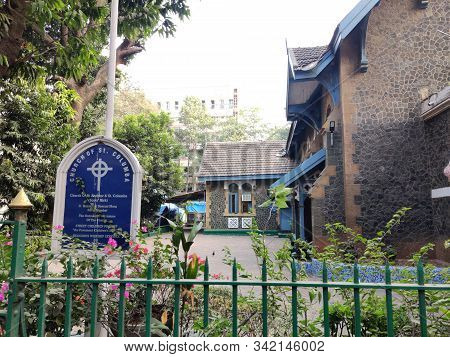 Mumbai, India - April, 2017: A Church Built By The Britishers   Near Chhatrapati Shivaji Maharaj Ter