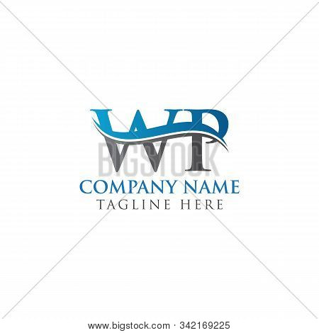 Initial Wp Letter Linked Logo. Creative Letter Wp Modern Business Logo Vector Template. Wp Logo Temp