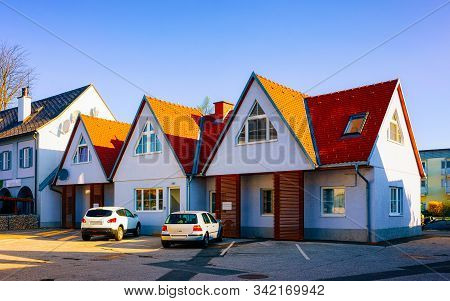 Cottage Townhouse Residential Apartment And Flat Building Exterior In Leibnitz Reflex