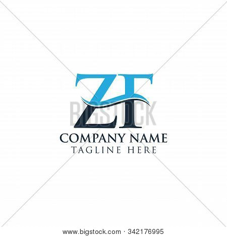 Initial Zf Letter Logo With Creative Modern Business Typography Vector Template. Creative Letter Zf 