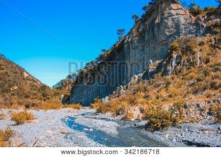 Putangirua Pinnacles In Wairarapa, North Island, New Zealand