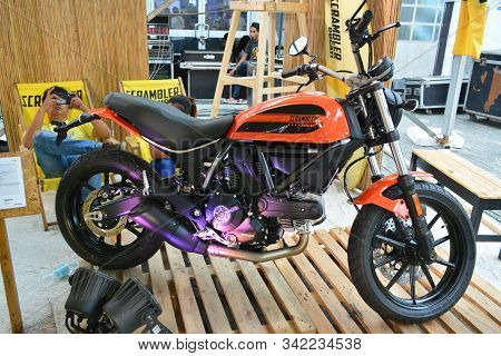 Ducati Scrambler Motorcycle At Philippine Moto Heritage Weekend