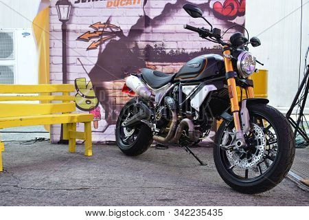 Ducati Scrambler Motorcycle At Philippine Moto Heritage Weekend