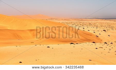 In Namibia The Dorob Desert Meets The Cold Ocean.
