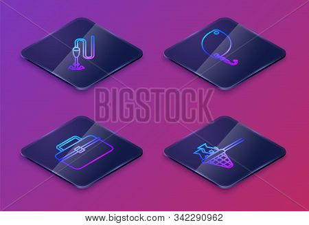 Set Isometric Line Fishing Line With Hook And Float, Case Or Box Container For Wobbler And Gear Fish