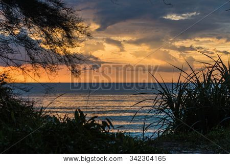 Tropical Sunset From Koh Rong Island, Cambodia