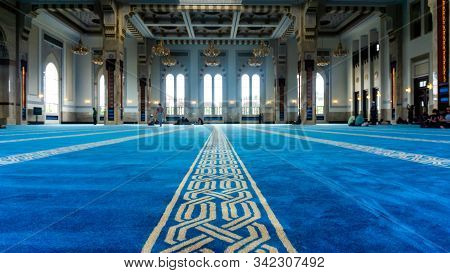 Sendayan, Malaysia - December 29, 2019: The Straight Line Called 