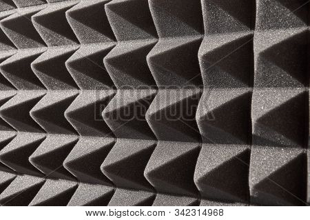 Close Up Of Studio Sound Acoustical Foam Background