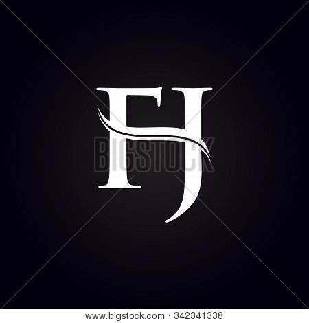 Fj Letter Type Logo Design Vector Template. Abstract Letter Fj Logo Design