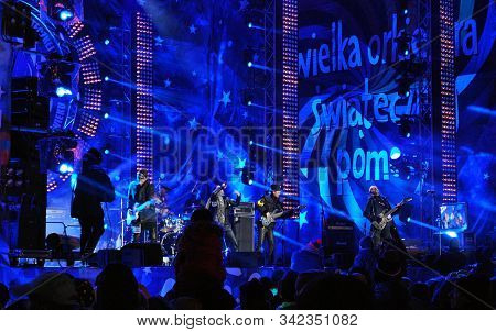 Warsaw, Poland. 10 January 2016. Wosp. Free Concert At The Charity Campaign Of The Great Orchestra O