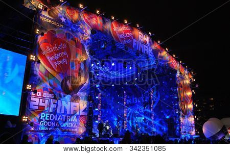 Warsaw, Poland. 10 January 2016. Wosp. Free Concert At The Charity Campaign Of The Great Orchestra O