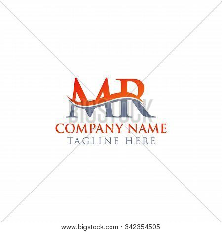 Initial Mr Letter Logo Design Vector Template. Abstract Letter Mr Logo Design