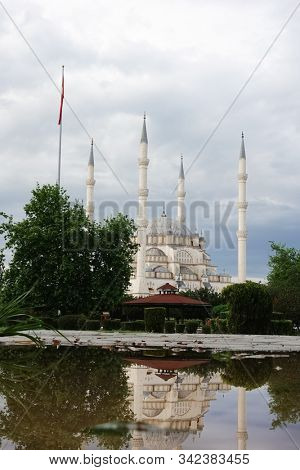 Adana, Turkey - Sabanc? Mosque and its reflections
