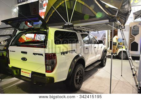 Pasay, Ph - Nov. 16: 2019 Ford Ranger Raptor Pick Up At Manila Auto Salon On November 16, 2019 In Sm