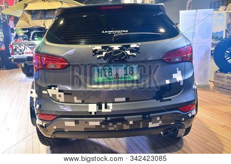 Pasay, Ph - Nov. 16: Hyundai Santa Fe Suv At Manila Auto Salon On November 16, 2019 In Smx Conventio