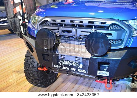 Pasay, Ph - Nov. 16: Ford Ranger Raptor Pick Up At Manila Auto Salon On November 16, 2019 In Smx Con