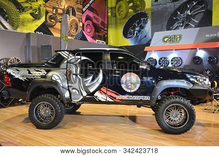 Pasay, Ph - Nov. 16: Toyota Hilux Pick Up At Manila Auto Salon On November 16, 2019 In Smx Conventio