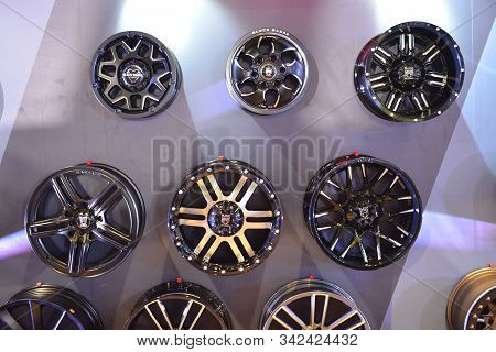 Pasay, Ph - Nov. 16: Dubshop Wheel Mags Display At Manila Auto Salon On November 16, 2019 In Smx Con