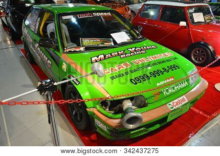 Pasay, Ph - Nov. 16: Honda Crx Racing Car At Manila Auto Salon On November 16, 2019 In Smx Conventio