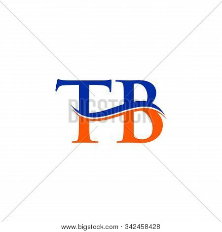 Swoosh Letter Tb Logo Design Vector Template. Tb Letter Logo Design