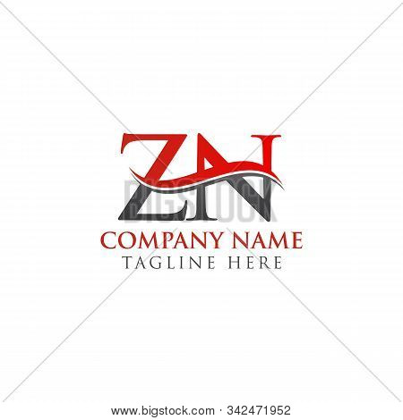 Initial Zn Letter Linked Logo Vector Template. Creative Letter Zn Logo Vector.