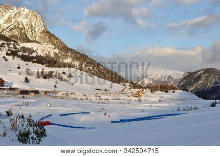Walk In The Station Of Montgenevre Taken By The Cold, The Snow And The Frost.