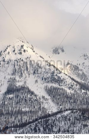 Walk In The Station Of Montgenevre Taken By The Cold, The Snow And The Frost.