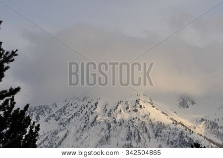 Walk In The Station Of Montgenevre Taken By The Cold, The Snow And The Frost.