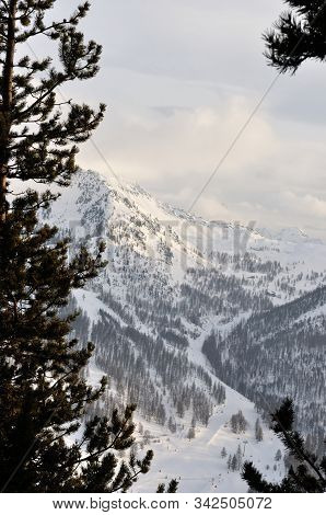 Walk In The Station Of Montgenevre Taken By The Cold, The Snow And The Frost.