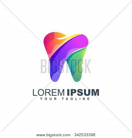 Dental Tooth Logo Design Template Vector Isolated Liquid