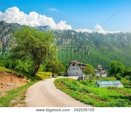 Old Monastery Of Donja Dobrilovina In The Mountains Of Montenegro