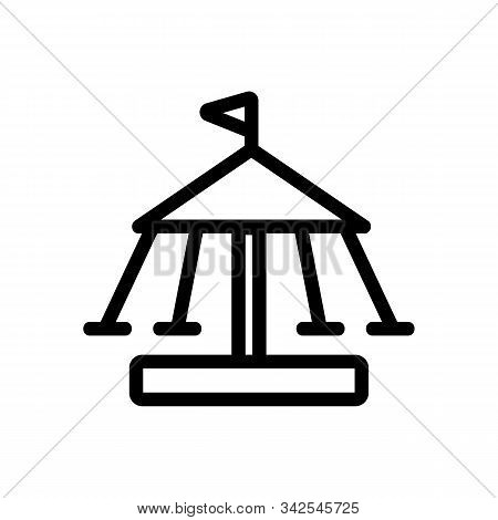 Attraction Icon Vector. A Thin Line Sign. Isolated Contour Symbol Illustration