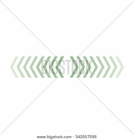 Sideways . Linear Signs . Arrow Design . Striped Direction. Vector Illustration. Stock Vector Illust