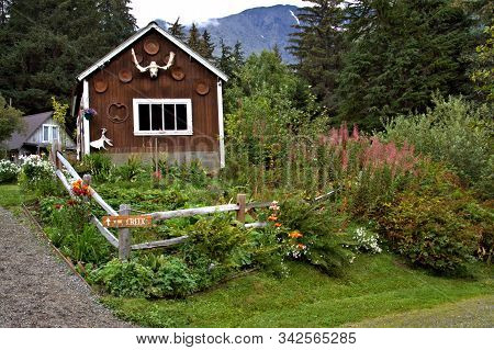 Crow Creek Mine Out Buildings Near Girdwood, Alaska