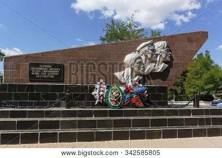 Evpatoria, Crimea, Russia-september 8, 2019: World War Ii Monument. Sculptor Alexey Shmakov, 1969. T