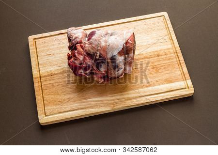Raw Rolled And Tied Herdwick Sheep Lamb Joint.