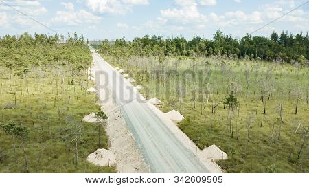 Road Consruction Through The Swamp Olmany. Ecological Problem.