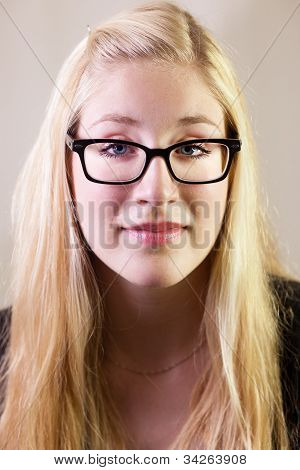 Portræt af en ung kvinde